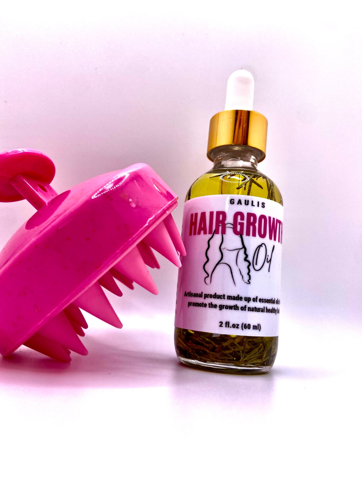 HAIR GROWTH OIL WITH MASSAGER BRUSH