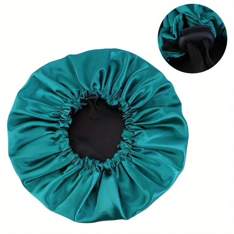 SATIN BONNET AND SCRUNCHIE FOR SLEEPING