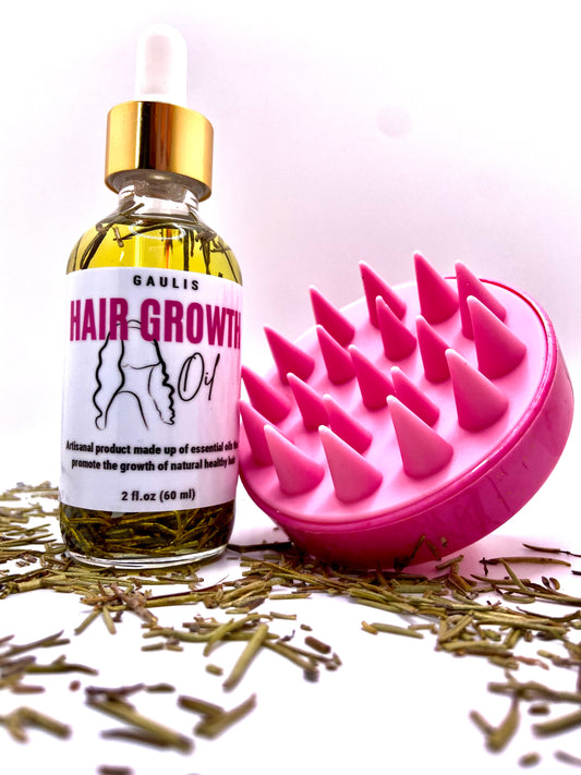 HAIR GROWTH OIL WITH MASSAGER BRUSH